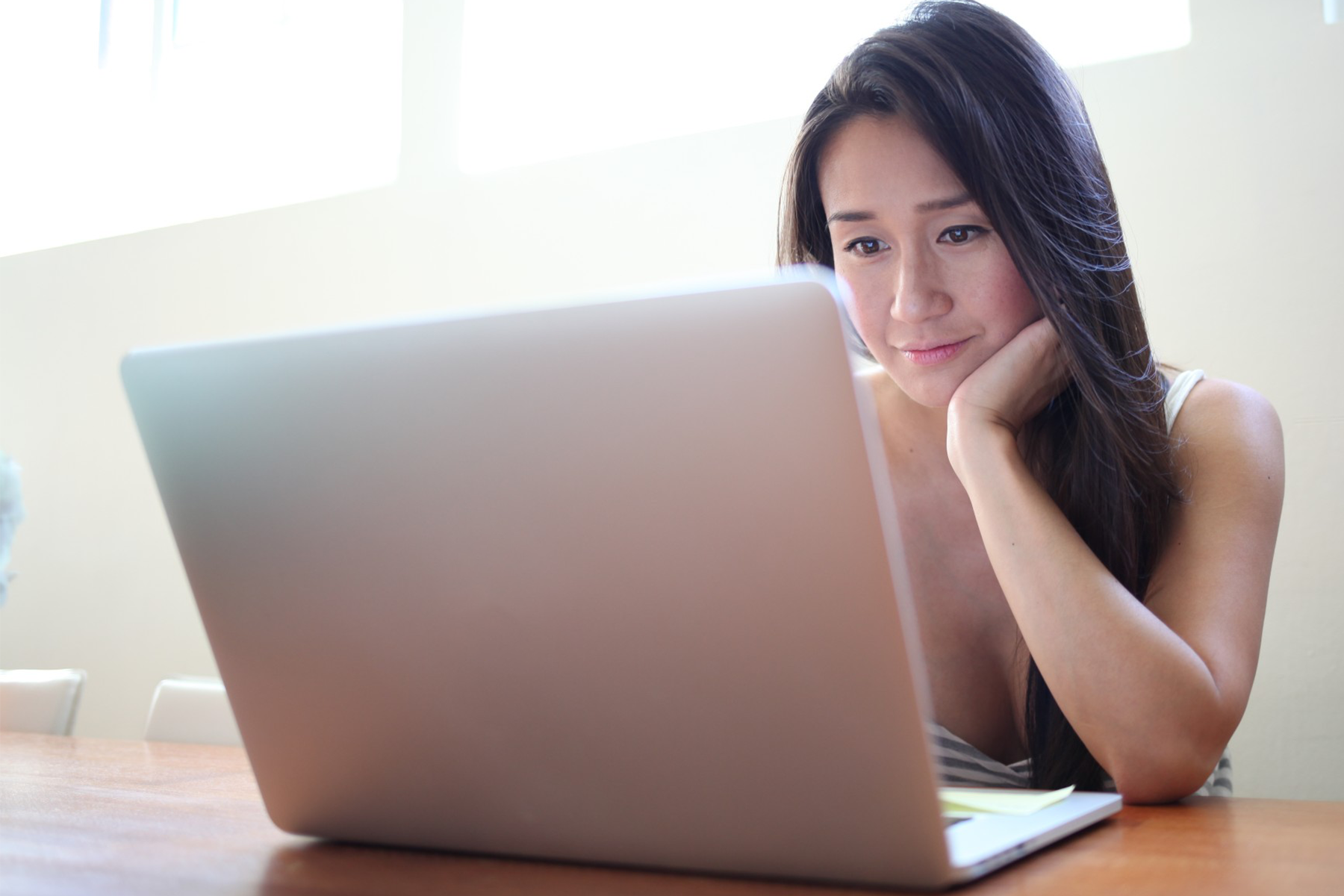 Woman on her laptop